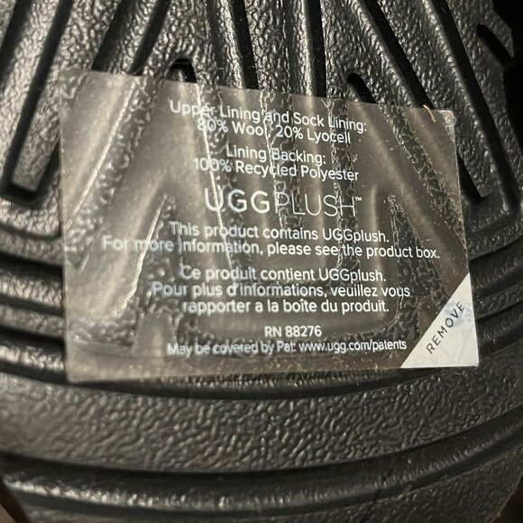 Womens Ugg size 6 Black CLASSIC CLEAR MINI Ankle Rain Snow Boots [1113190-BLK] - Picture 14 of 15